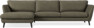 Madison Lux - 3-sits soffa med schäslong vänster - Brun