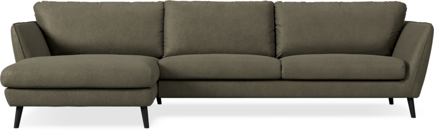 Madison Lux - 3-sits soffa med schäslong vänster - Brun