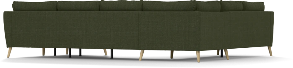 County - Hörnsoffa, 2+3-sits med schäslong höger - Grön