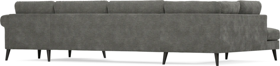 Bridge - 3-sits soffa med divan vänster och schäslong höger - Grå
