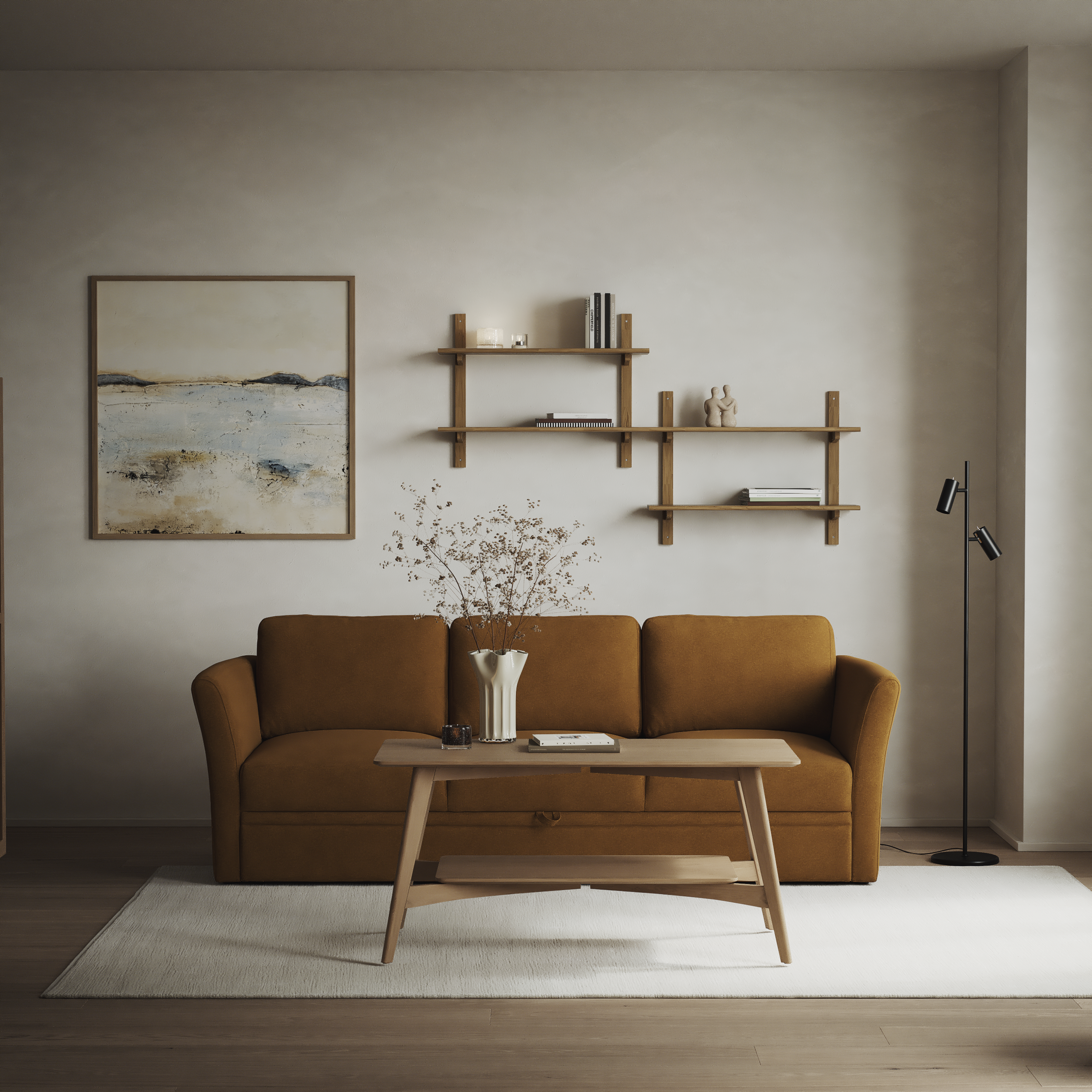 Öland - Bäddsoffa 3-sits, längsbäddad - inspiration
