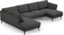 Madison Lux - 2-sits soffa med divan vänster och schäslong höger - Grå