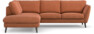 Madison Lux - 2-sits soffa med divan vänster - Orange