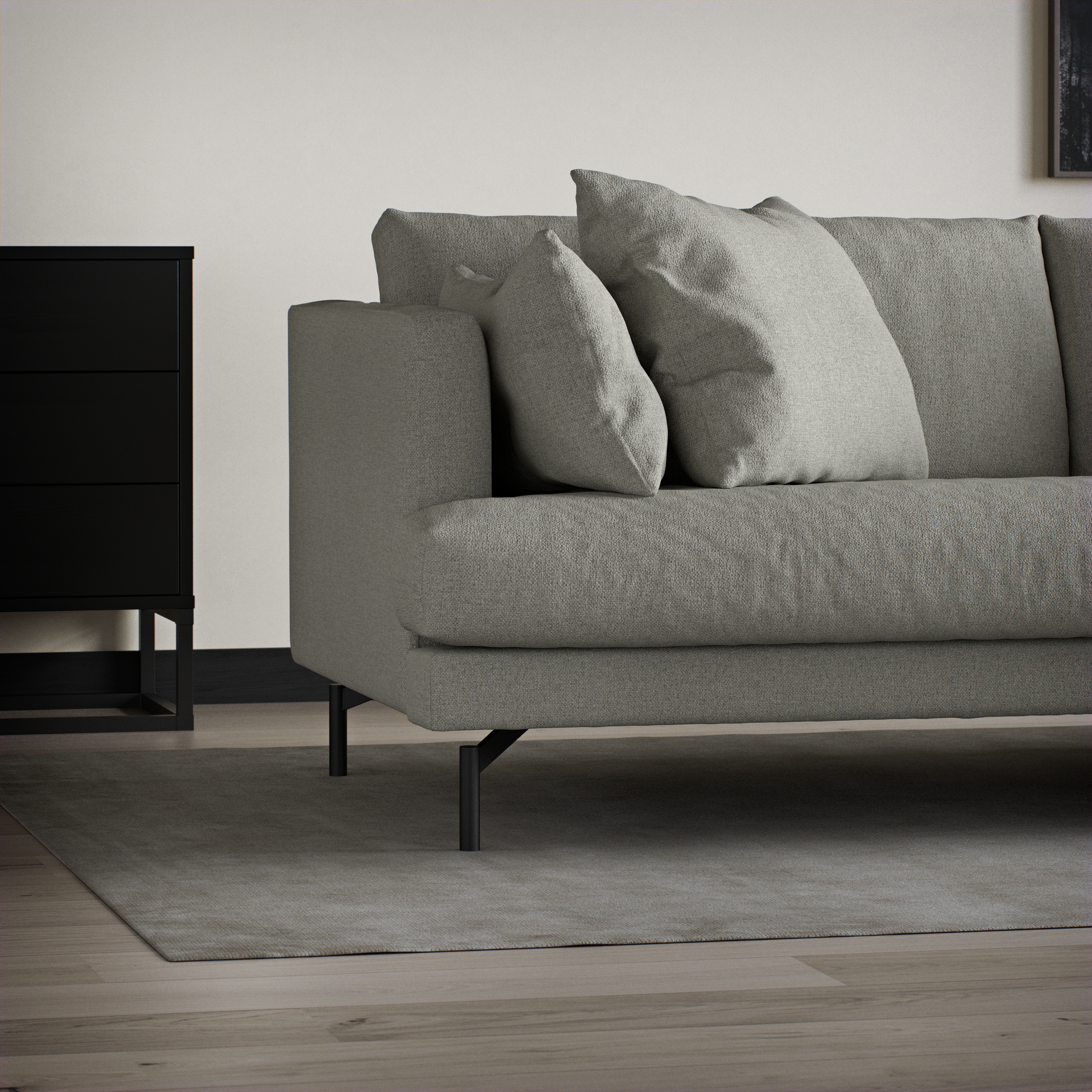 Harper - 3-sits soffa, hel dyna - inspiration