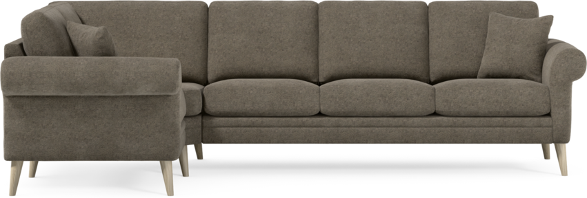 Eden - Hörnsoffa, 1+3-sits - Brun