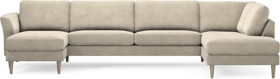 Bridge - 3-sits soffa med schäslong vänster och divan höger - Beige
