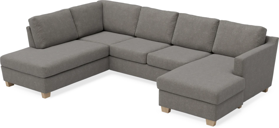 Friday - 3-sits soffa med divan vänster och schäslong höger - Grå