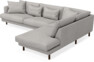 Harper - 3-sits soffa med divan höger - Vit