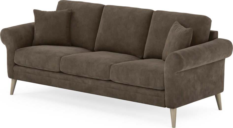 Eden - 3-sits soffa - Brun