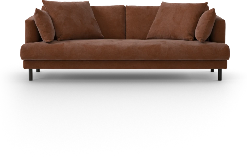 Harper - 3-sits soffa, hel dyna - Orange