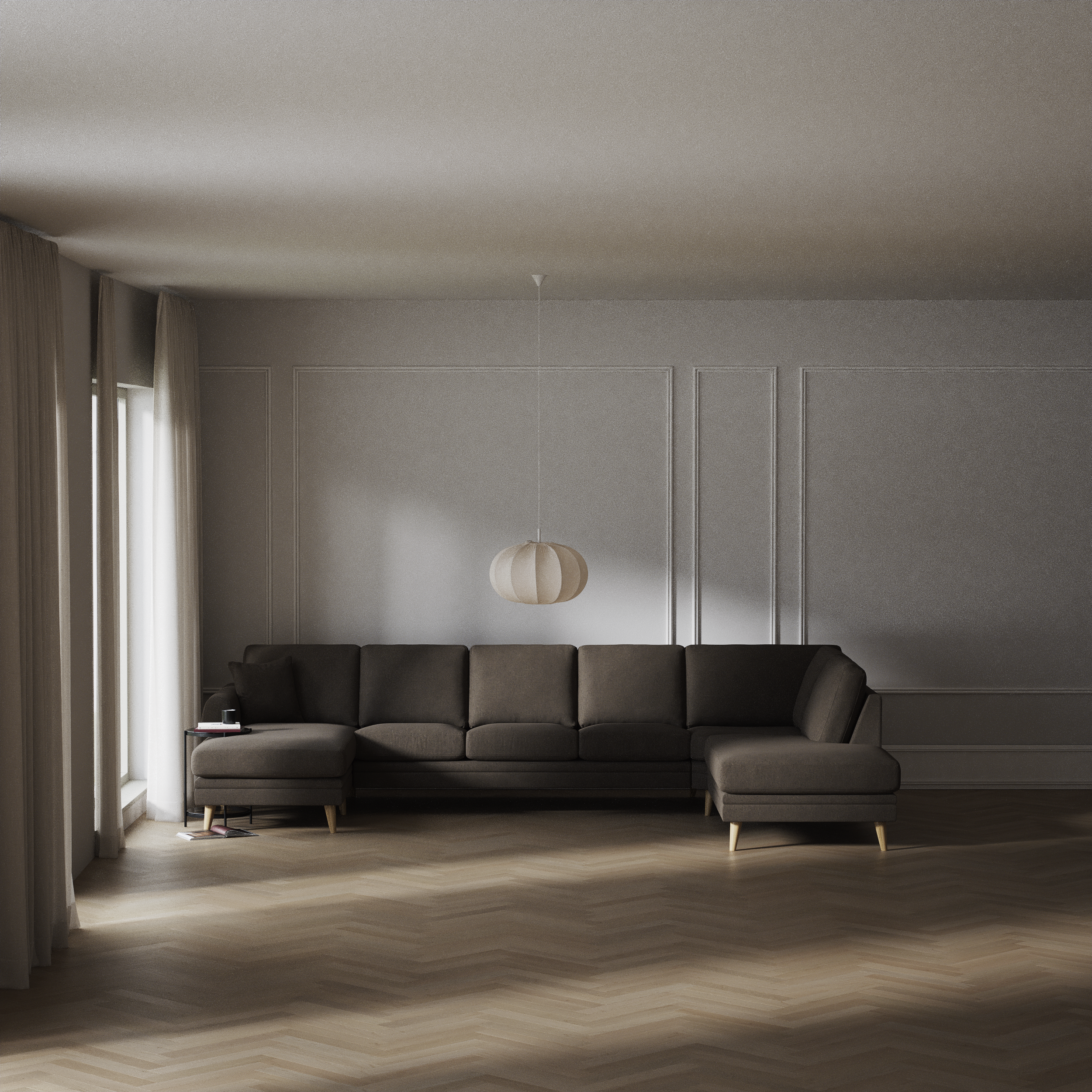 Eden - 3-sits soffa med schäslong vänster och divan höger - inspiration