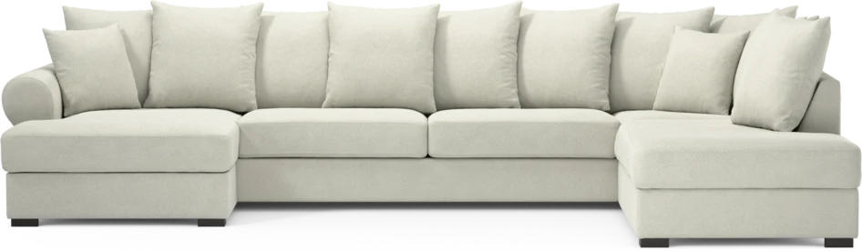Town - 3-sits soffa med divan höger och schäslong vänster - Vit