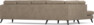 Eden - 3-sits soffa med divan - Brun