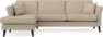 Eden - 2,5-sits soffa med schäslong - Beige