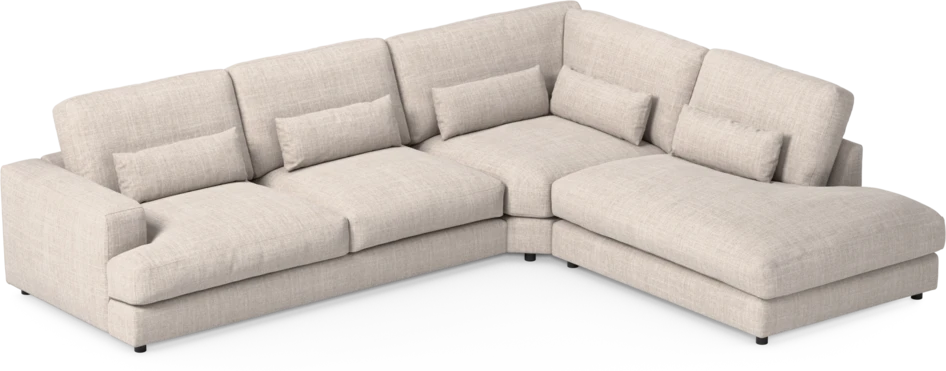 Noma - 3-sits soffa med divan höger - Beige