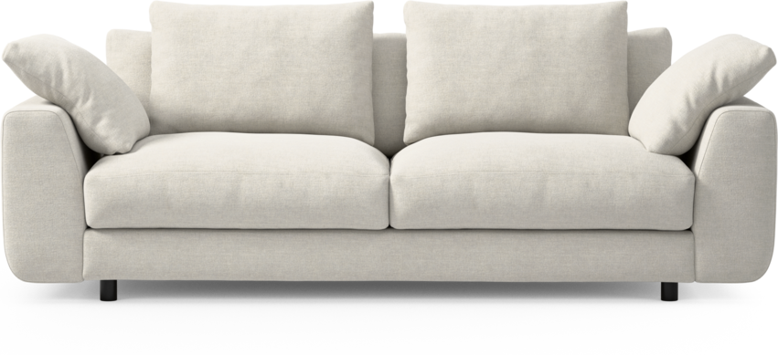 Amie - 3-sits soffa - Vit