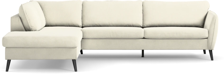 County - 2,5-sits soffa med divan vänster - Vit
