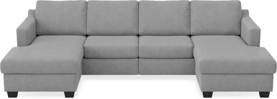 Friday - 2-sits soffa med två schäslonger - Grå