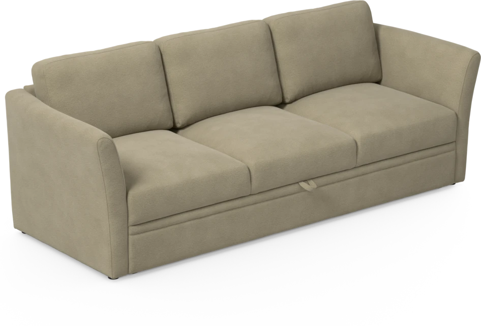 Öland - Bäddsoffa 3-sits, längsbäddad - Beige