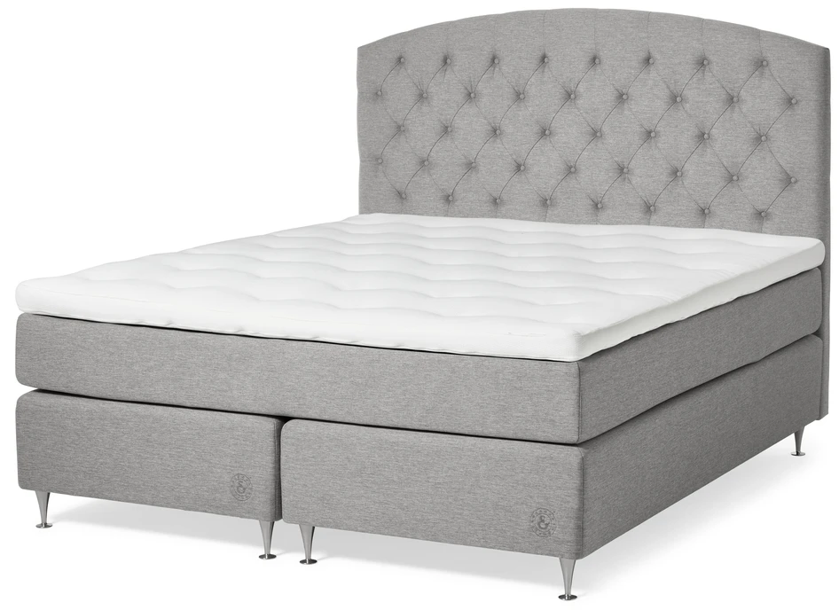 Särö Comfort - Kontinentalsäng, dubbelsäng med bäddmadrass Särö Comfort - Grå