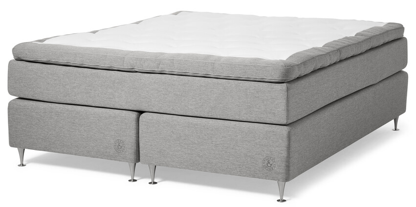 Särö Comfort - Kontinentalsäng, dubbelsäng med bäddmadrass Särö Comfort - Grå