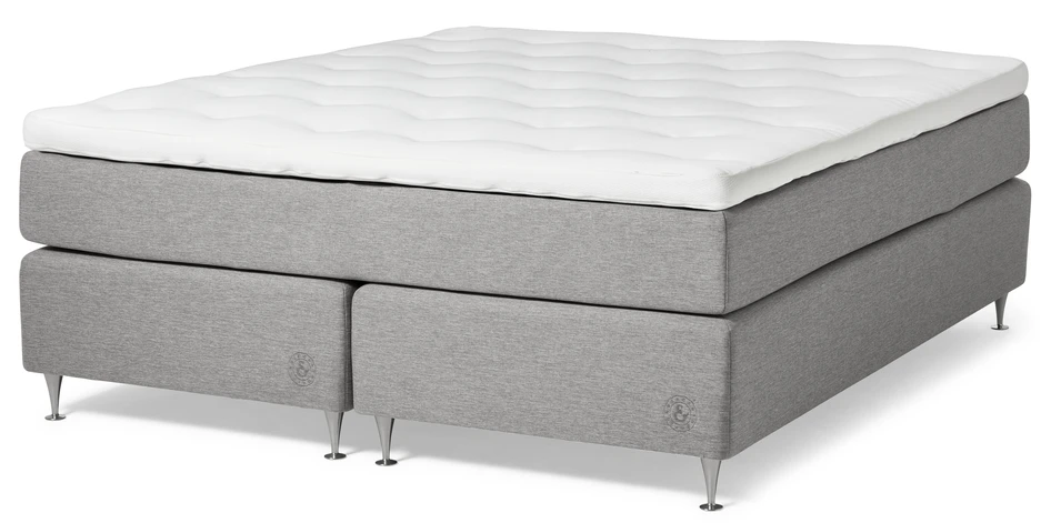 Särö Comfort - Kontinentalsäng, dubbelsäng med bäddmadrass Särö Comfort - Grå