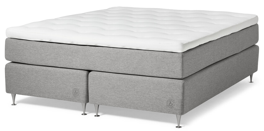 Särö Comfort - Kontinentalsäng, dubbelsäng med bäddmadrass Särö Comfort - Grå