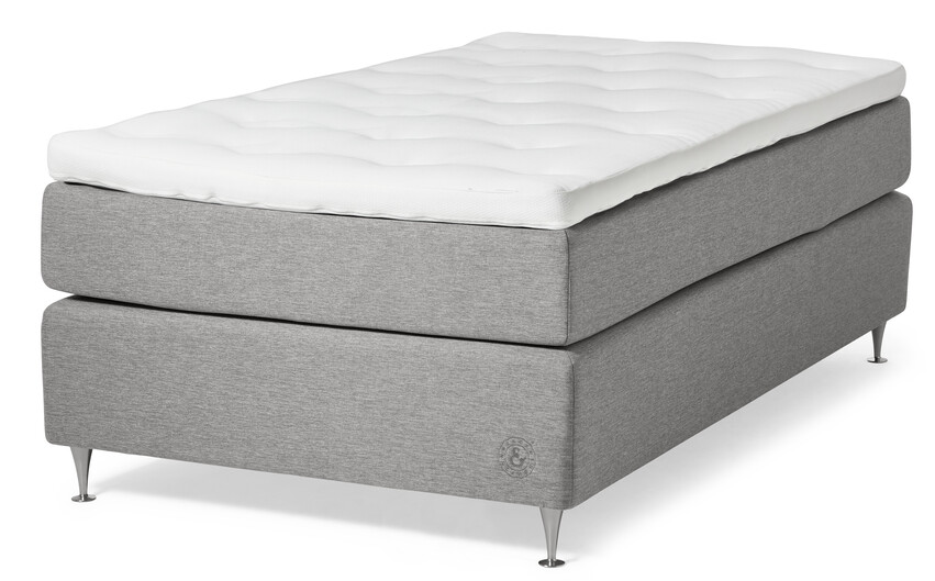 Särö Comfort - Kontinentalsäng, enkelsäng med bäddmadrass Särö Comfort - Grå
