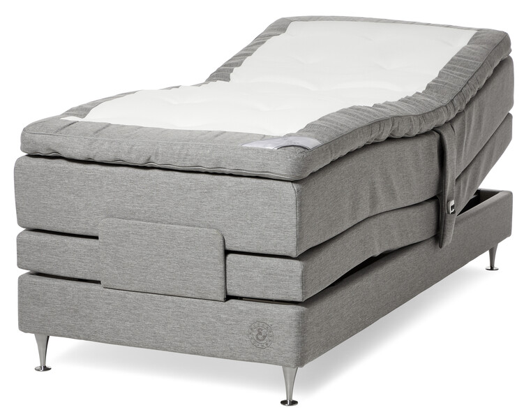 Särö Comfort - Ställbar säng, enkelsäng med bäddmadrass Särö Comfort - Grå
