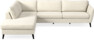 County - 2,5-sits soffa med divan vänster - Vit
