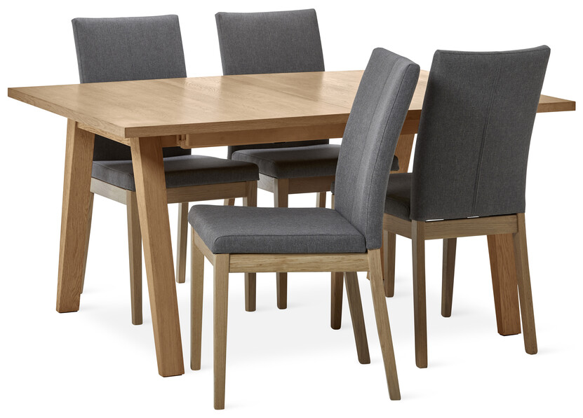 Yard - Matgrupp med 4 stolar Duvnäs - Brun