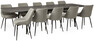 Edge - Matgrupp med 10 stolar Leon - Beige
