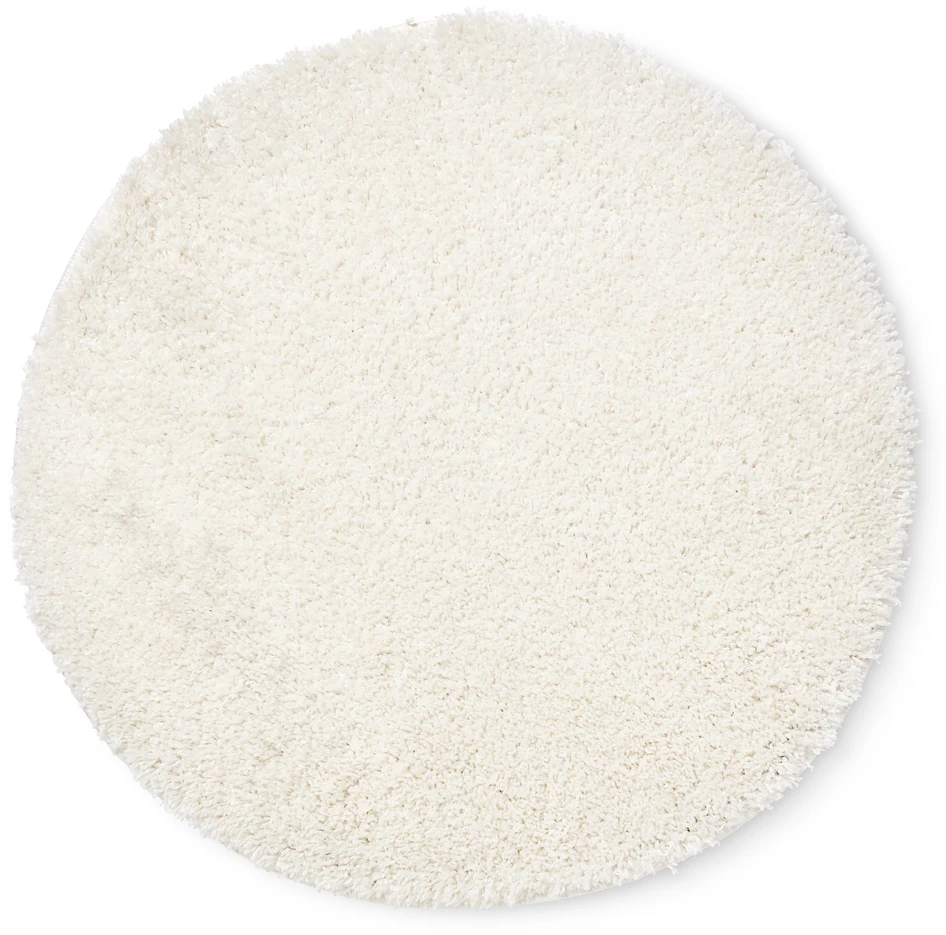 Bronäs - Ryamatta,  Ø80 cm  - Vit