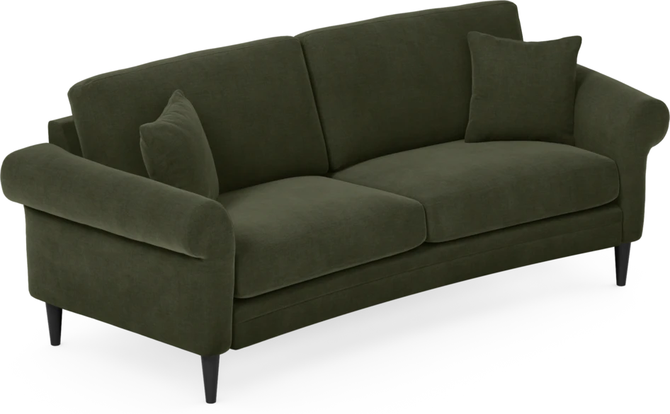 Eden - 2,5-sits soffa svängd - Grön