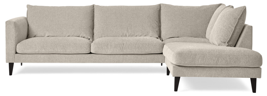 Leone - 3-sits soffa med divan höger - Beige