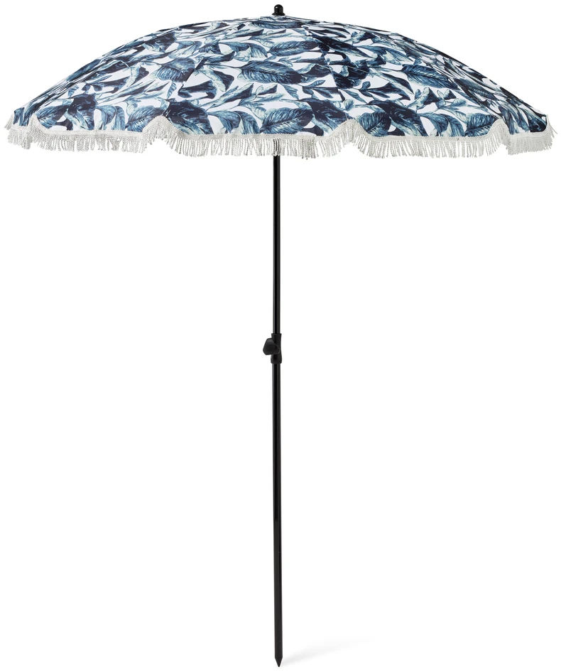 Blue Palm - Parasoll,  Ø 180 cm - Blå