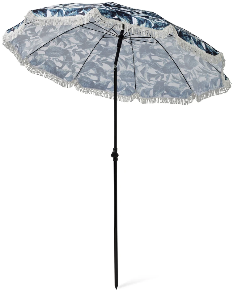 Blue Palm - Parasoll,  Ø 180 cm - Blå