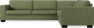 Nevada - Hörnsoffa, 3+2-sits - Grön