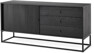 City - Skänk, B 160 cm - Svart