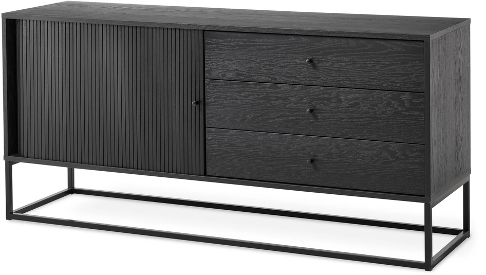 City - Skänk, B 160 cm - Svart
