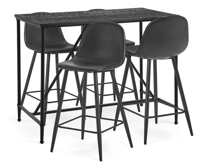 Gotham, Matgrupp med 4 barstolar Tracy