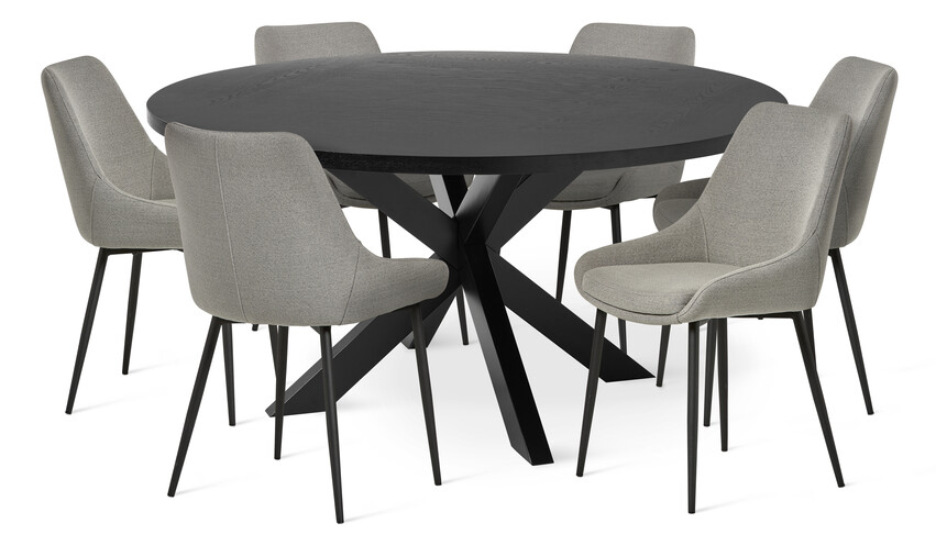 Odessa - Matgrupp med 6 stolar Leon - Beige