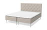 Sense Delux - Ramsäng, enkelsäng med bäddmadrass Sense Delux - Beige
