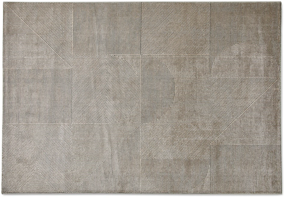 Cubic - Wiltonmatta, 160x230 cm - Grå
