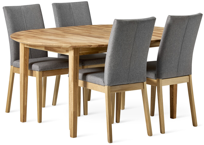 Ekerö - Matgrupp med 4 stolar Duvnäs - Beige
