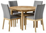 Ekerö - Matgrupp med 4 stolar Duvnäs - Beige