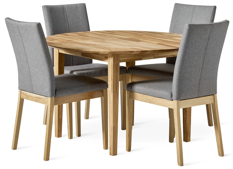 Ekerö - Matgrupp med 4 stolar Duvnäs - Beige