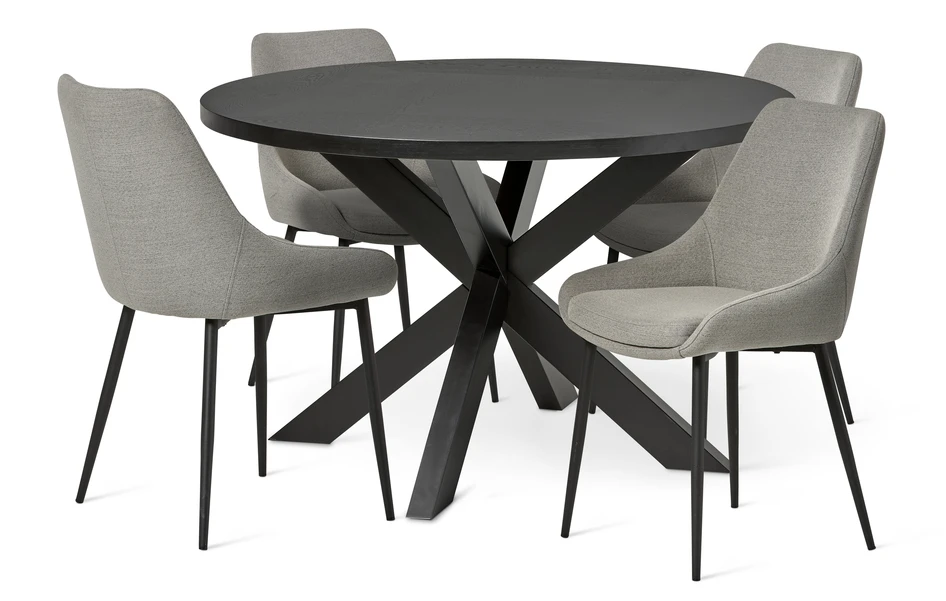Odessa - Matgrupp med 4 stolar Leon - Beige