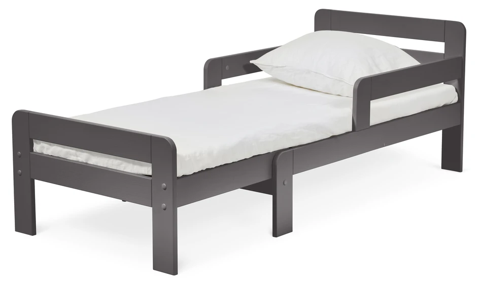 Nora - Växasäng, 70x120-170 cm - Grå