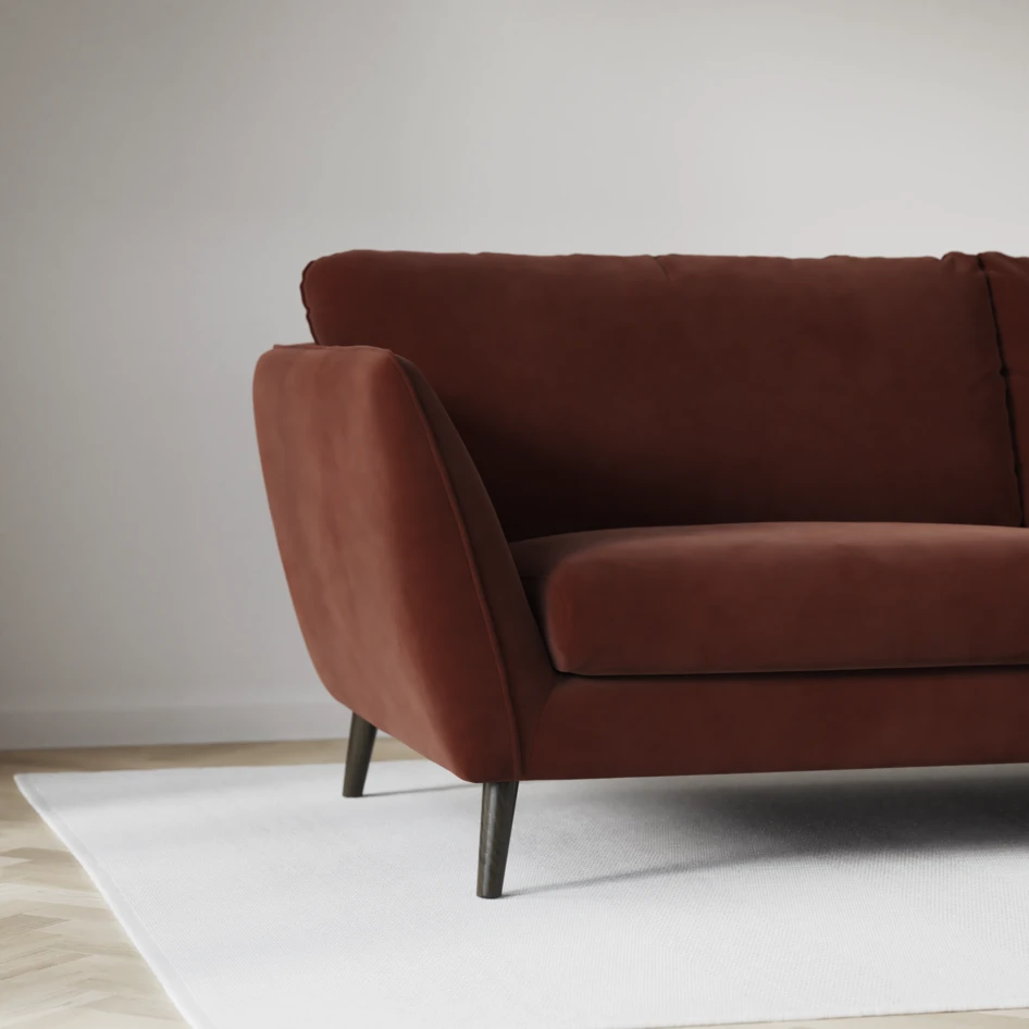 Madison Lux - Hörnsoffa 2+3-sits, hörn 1 - Orange